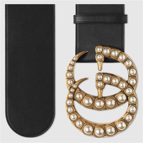 gucci belt with pearls price